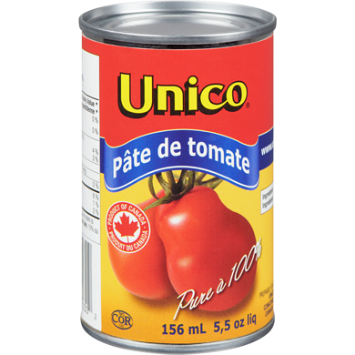 Unico Pâte de tomate 156 ml, 0,64 $/100ml