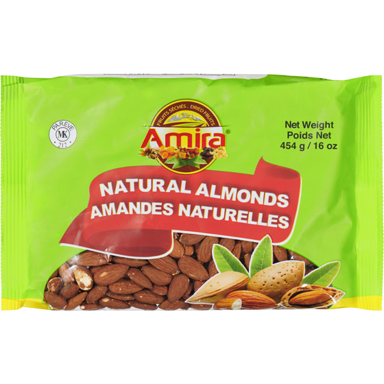 Amira Natural Almonds 454 g, $2.20/100g