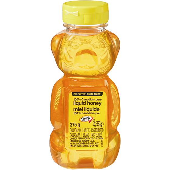 No Name 100% Canadian Pure Liquid Honey 375 g, $1.68/100g