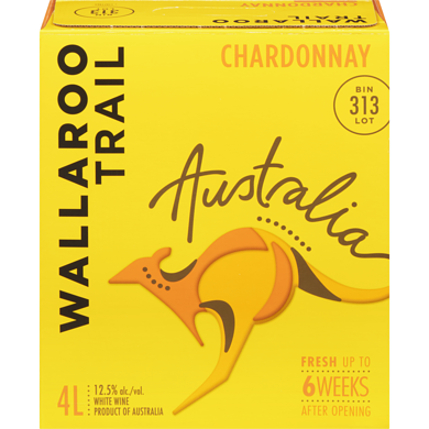 Wallaroo Trail Wallaroo Trail BIN 313 Chardonnay White Wine, 4L (ID required at pick-up) 4 l, $1.20/100ml