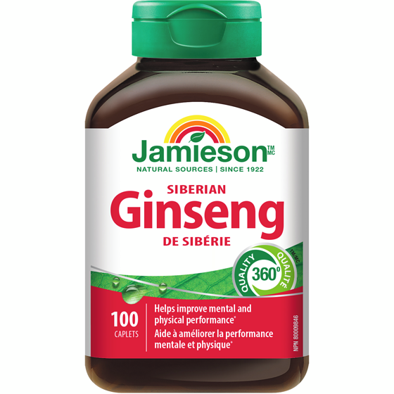 Jamieson Siberian Ginseng 100 ea, $0.24/1ea