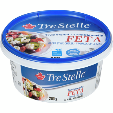 Tre Stelle Fromage feta 200 g, 3,15 $/100g
