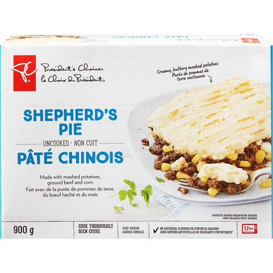 President's Choice Shepherd's Pie 900 g, $1.83/100g
