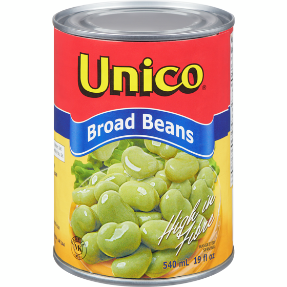 Unico Broad Beans 540 ml, $0.61/100ml