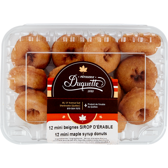 Duquette Maple Syrup Mini Donuts, 12 Pack 250 g, $2.60/100g