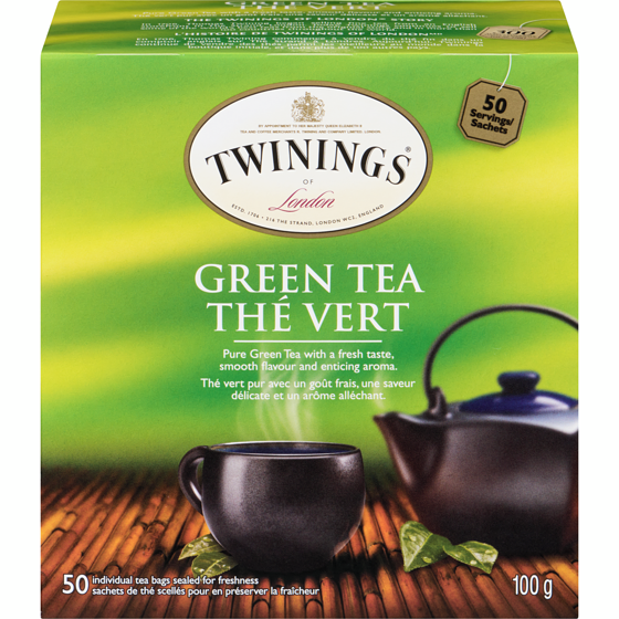 Twinings Green Tea 50 ea, $0.24/1ea
