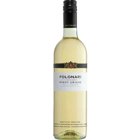 Folonari Pinot Grigio White Wine, Italy (ID required at pick-up) 750 ml, $2.44/100ml
