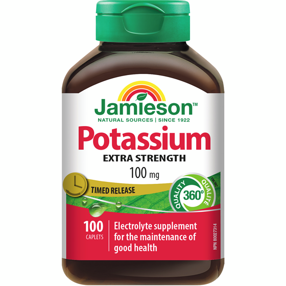 Jamieson Potassium 100 mg Timed Release 100 ea, $0.16/1ea
