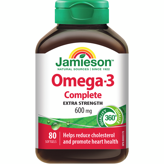 Jamieson Natural Sources Omega-3 Softgels 600 mg 80 ea, $0.29/1ea
