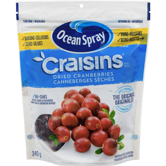 Ocean Spray Craisins Sweetened Dried Cranberries 340 g, $1.47/100g