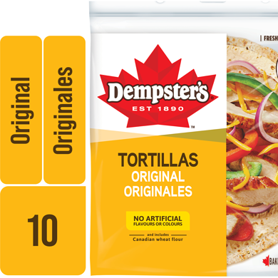 Dempster Original Large Tortillas 610 g, $0.79/100g