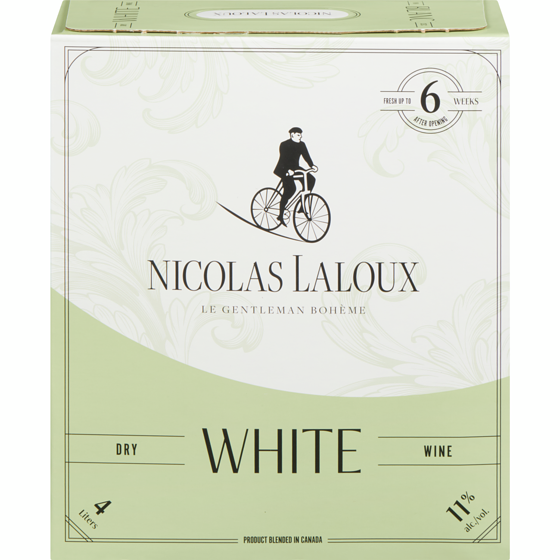 Nicolas Laloux Nicolas Laloux White Wine (ID required at pick-up) 4 l, $1.00/100ml