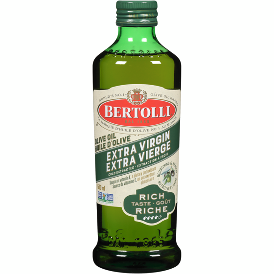 Bertolli Huile d’olive extra vierge au goût 500 ml, 2,20 $/100ml