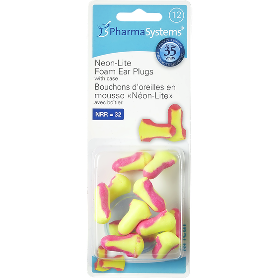 PharmaSystems uHear Neon-Lite Foam Ear Plugs 1 ea, $10.99/1ea