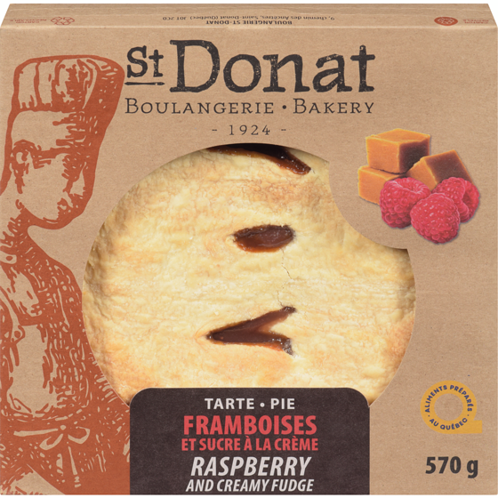 St. Donat Raspberry & Creamy Fudge Pie 570 g, $1.40/100g