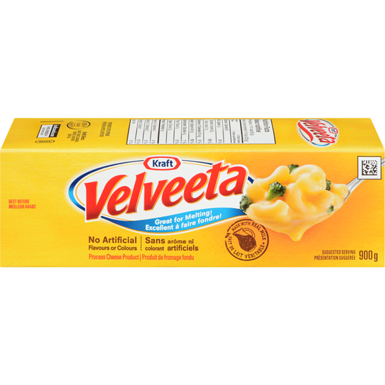 Kraft Processed Cheese Loaf 900 g, $1.44/100g