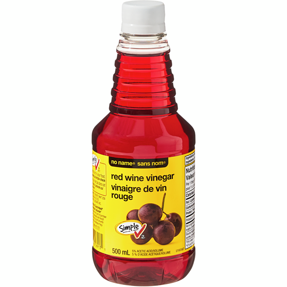 No Name Red Wine Vinegar 500 ml, $0.50/100ml