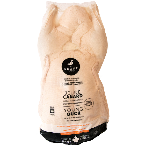 Canards du Lac Brome Canard surgelé 10,78 $/1kg 4,89 $/1lb