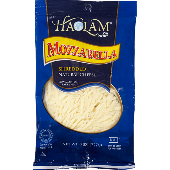 Haolam Cheese, Kosher Shredded, Mozzarella 227 g, $4.84/100g