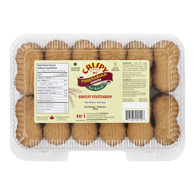 Crispy Biscuits végétariens 800 g, 0,69 $/100g