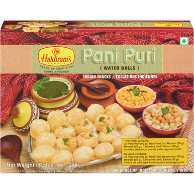 Haldiram’s Pani Puri 275 g, 2,72 $/100g