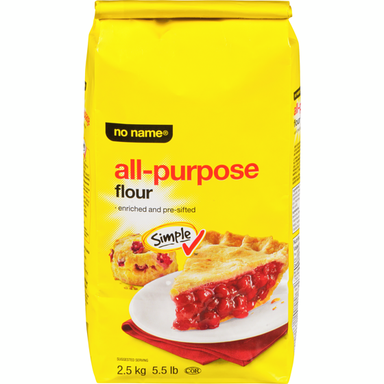 No Name All-Purpose Flour 2.5 kg, $0.18/100g