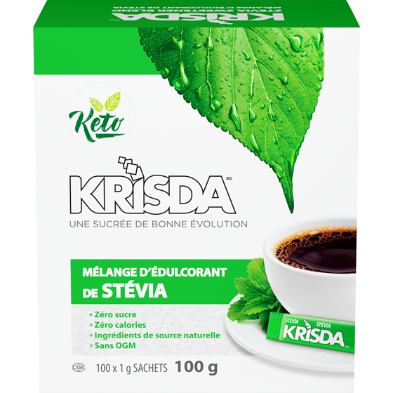 Krisda Extrait de stévia 100 g, 0,09 $/1ch