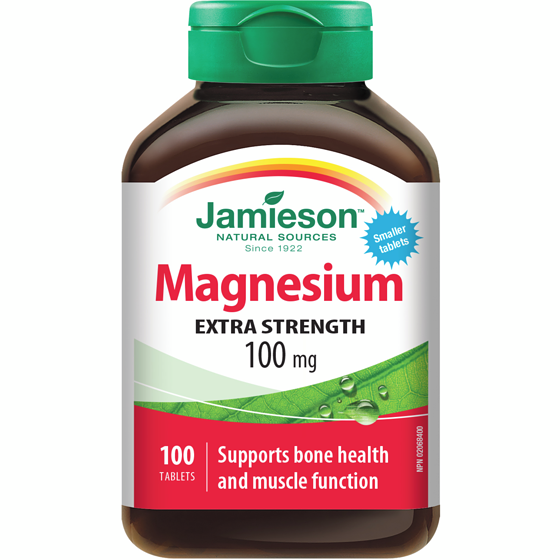 Jamieson Magnesium 100 mg 100 ea, $0.16/1ea