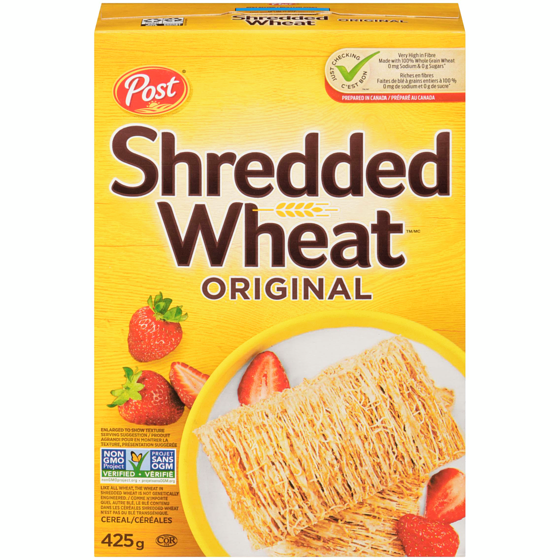 Post Céréales Shredded Wheat Gros biscuit 425 g, 1,17 $/100g