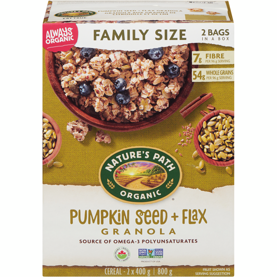 Nature's Path Organic Pumpkin Seed + Flax Granola 800 g, $1.87/100g