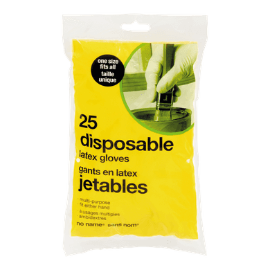 Sans Nom Gants à vaisselle jetables 25 ea, 3,50 $/1ch