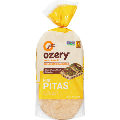 Pita Break Mini Pitas, Whole Grain Wheat 450 g, $0.83/100g