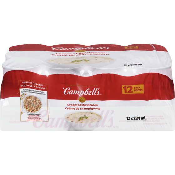 Campbell's Cream of Mushroom Soup, Club Pack 12x284.0 ml, $0.47/100ml