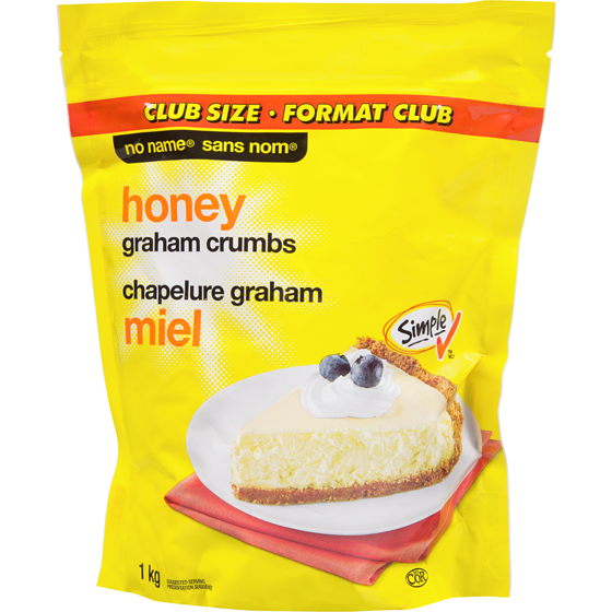 No Name Honey Graham Crumbs, Club Size 1 kg, $0.85/100g