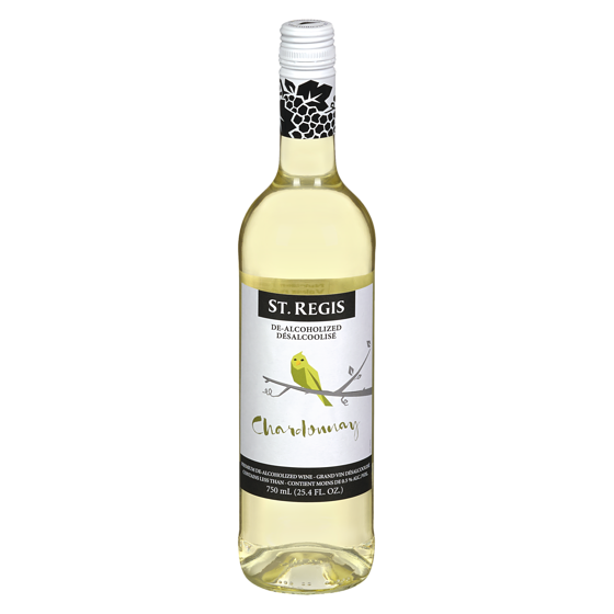 St. Regis White Chardonnay Dealcoholized Wine 750 ml, $1.60/100ml