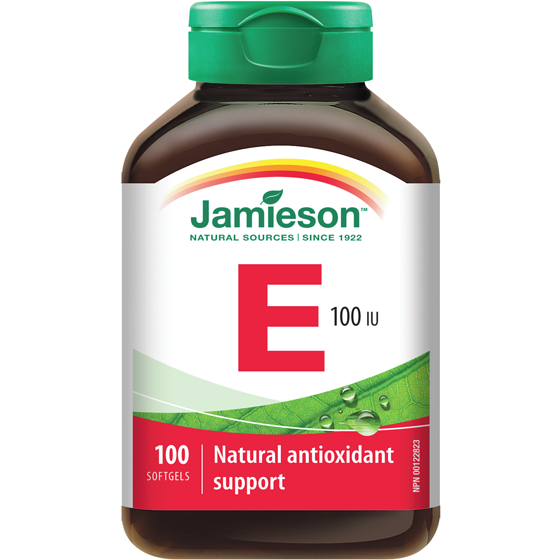 Jamieson Vitamin E 100 IU/67 mg AT 100 ea, $0.16/1ea