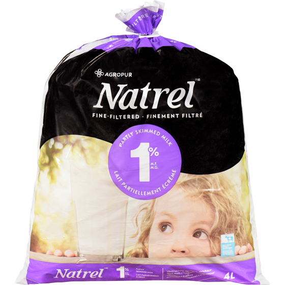 Natrel Lait Finement filtré 1% (4L) 4 l, 0,22 $/100ml