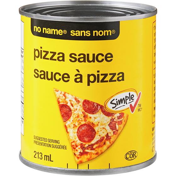 Sans Nom Sauce à pizza 213 ml, 0,70 $/100ml