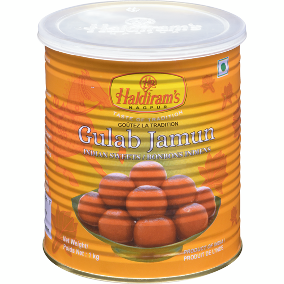 Haldiram Indian Sweets Gulab Jamun 1 kg, $0.80/100g