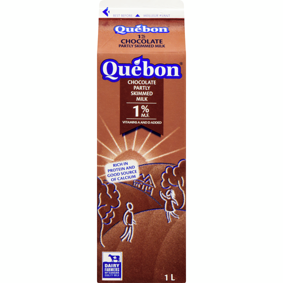 QUEBON Chocolate Milk 1 l, $0.30/100ml
