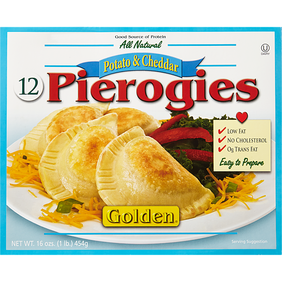 Golden Kosher Pierogies, Potato & Cheese Filled 454 g, $2.05/100g