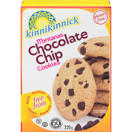 Kinnikinnick Choco Chip Cookie 220 g, $3.18/100g