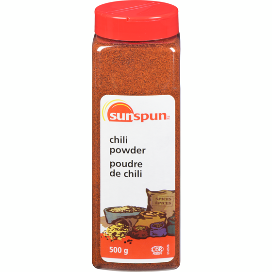 Sunspun Poudre de chili 500 g, 2,00 $/100g