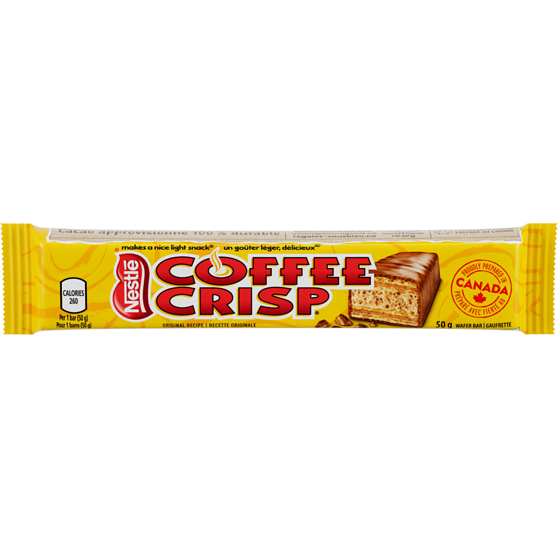 Nestlé Coffee Crisp Barre De Gaufrettes 50 g, 4,38 $/100g