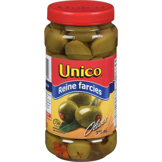 Unico Olives reines farcies 375 ml, 1,20 $/100ml