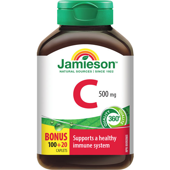 Jamieson Vitamin C Caplets, 500 mg 120 ea, $0.05/1ea