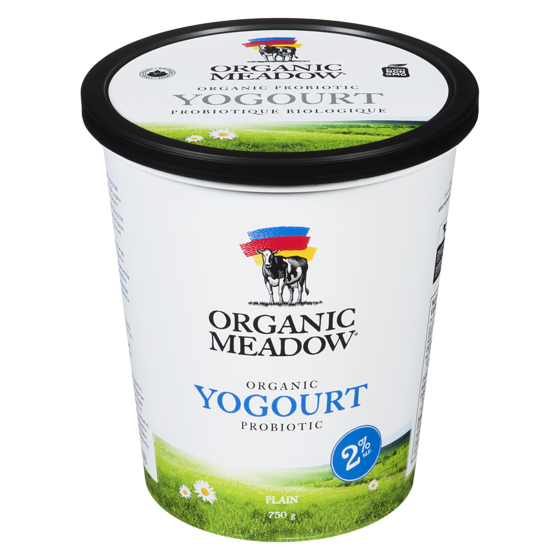 Organic Meadow Organic Yogurt, Plain 2% 750 g, $0.87/100g