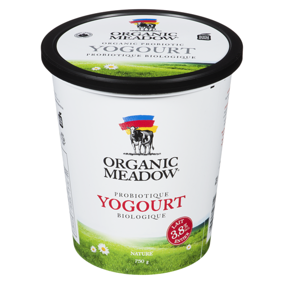 Organic Meadow Yogourt biologique nature, 3,8 % 750 g, 0,89 $/100g