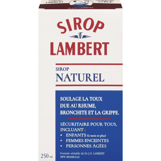 Lambert Sirop Lambert Formule Véritable 250 ml, 9,00 $/100ml
