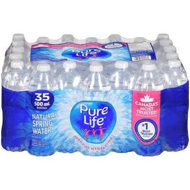 Pure Life Pure Life Natural Spring Water 35x500.0 ml, $0.04/100ml